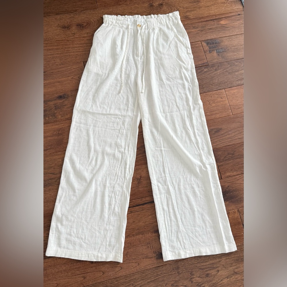 Thread & Supply Cream Linen Blend Pants – Size M – New Like Condition - Picture 5 of 8